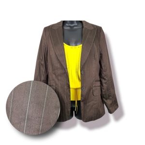 Brown Stripe Blazer 8